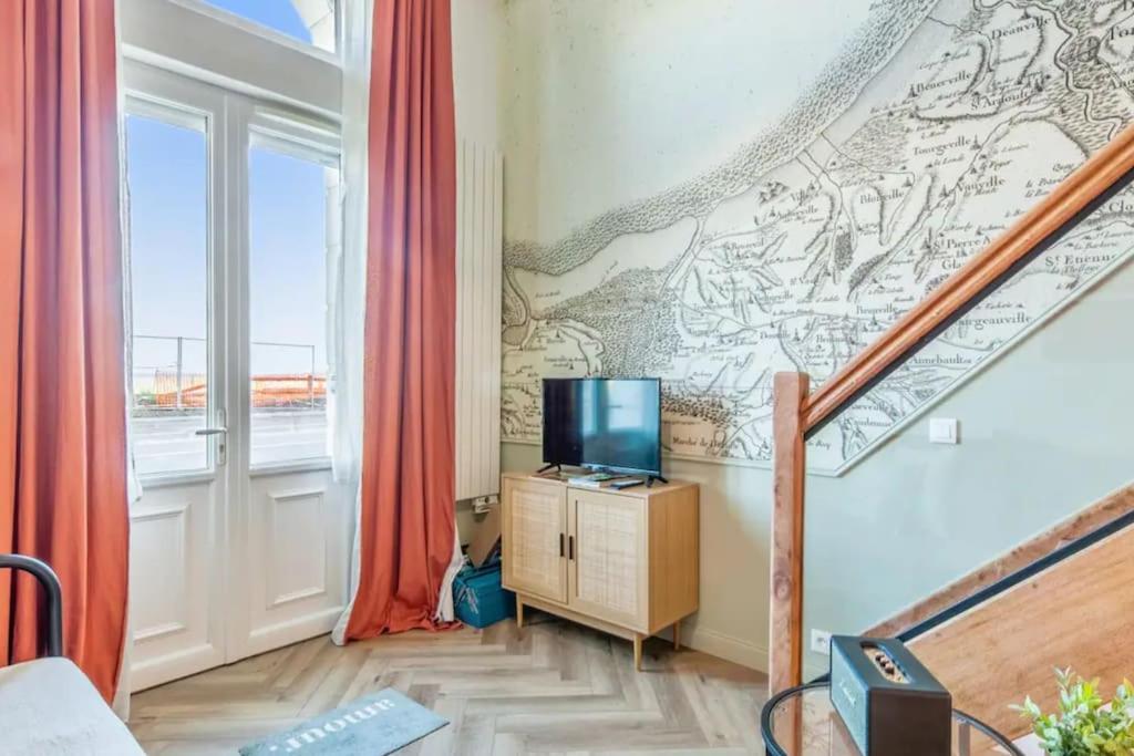Juste La Plage - Studio Classe 3 Etoiles - Face A La Mer Houlgate Eksteriør billede